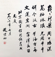 赵朴初  书法