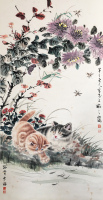 陈半丁   曹汝贤《戏猫图》